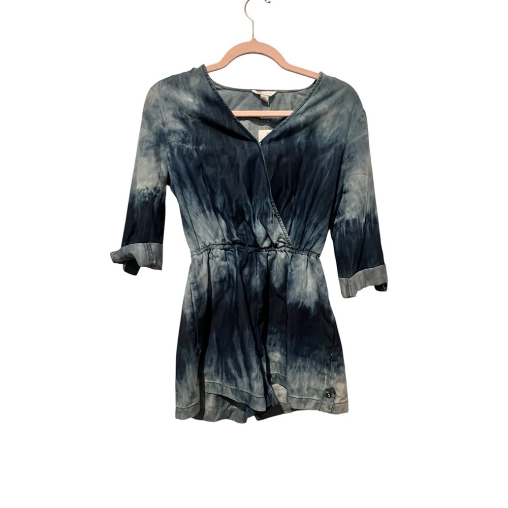 Cato Blue Tie-Dye Romper